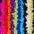 Colorful Natural Turkey Feather Boa For Evening Dress Shawl /Cosplay Costume